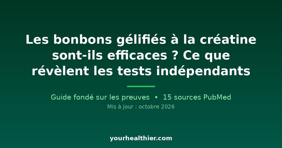 Les bonbons gélifiés à la créatine sont-ils efficaces ? Ce que révèlent les tests indépendants