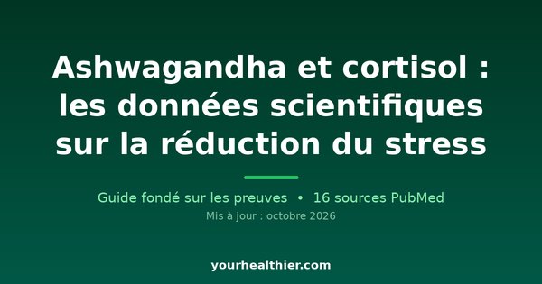 Ashwagandha et cortisol : les données scientifiques sur la réduction du stress