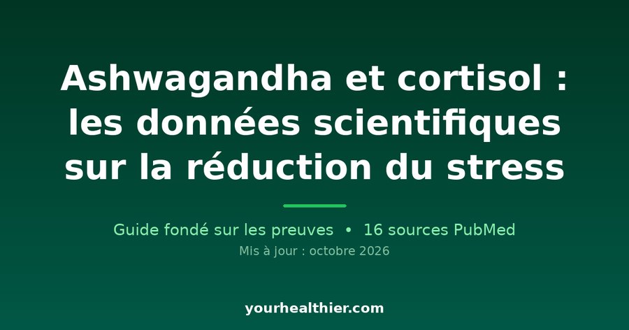 Ashwagandha et cortisol : les données scientifiques sur la réduction du stress