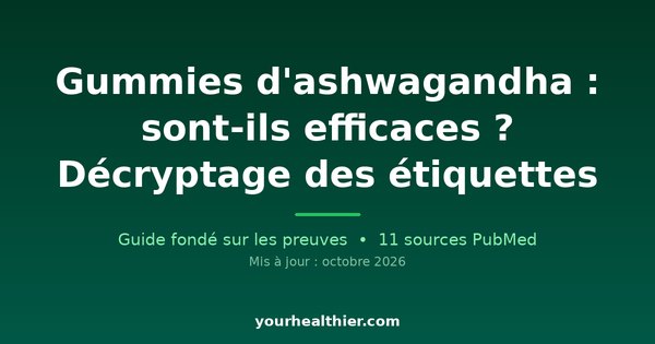 Gummies d’ashwagandha : sont-ils efficaces ? Décryptage des étiquettes
