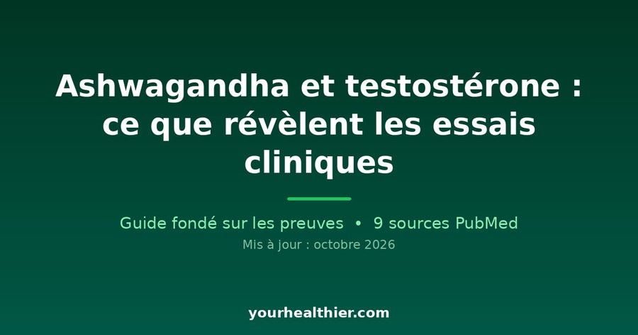 Ashwagandha et testostérone : ce que révèlent les essais cliniques
