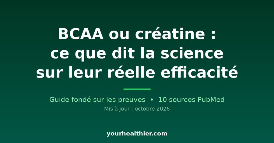 BCAA ou créatine : ce que dit la science sur leur réelle efficacité