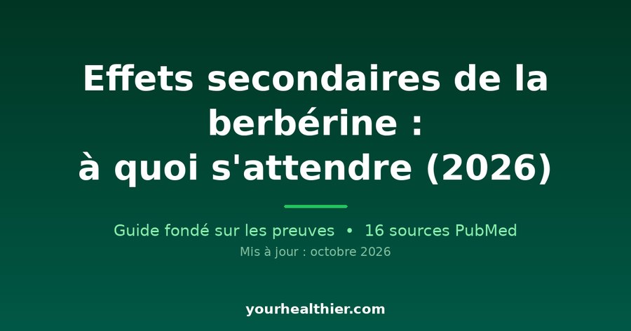 Effets secondaires de la berbérine : à quoi s’attendre (2026)