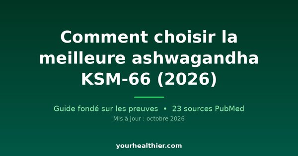Comment choisir la meilleure ashwagandha KSM-66 (2026)