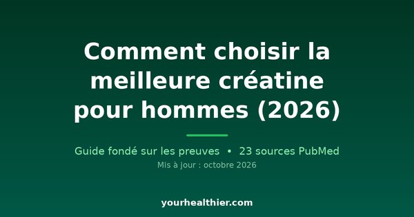 Comment choisir la meilleure créatine pour hommes (2026)