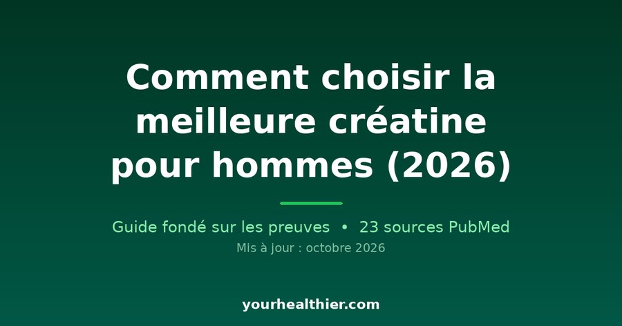 Comment choisir la meilleure créatine pour hommes (2026)