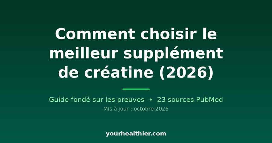 Comment choisir le meilleur supplément de créatine (2026)