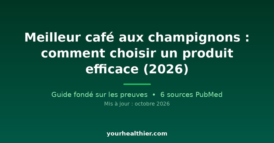 Meilleur café aux champignons : comment choisir un produit efficace (2026)