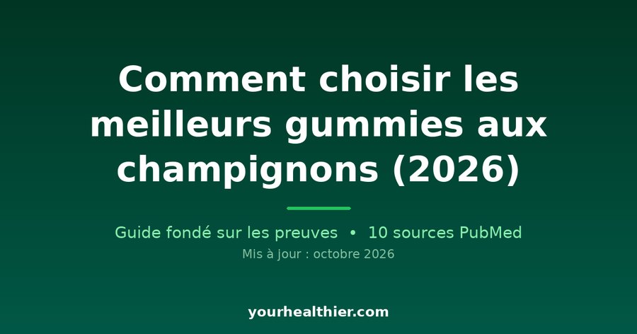 Comment choisir les meilleurs gummies aux champignons (2026)