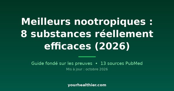Meilleurs nootropiques : 8 substances réellement efficaces (2026)