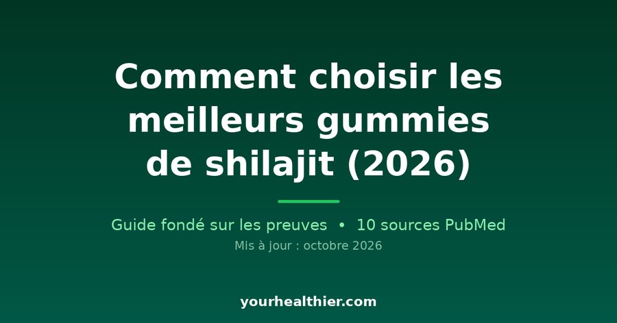 Comment choisir les meilleurs gummies de shilajit (2026)