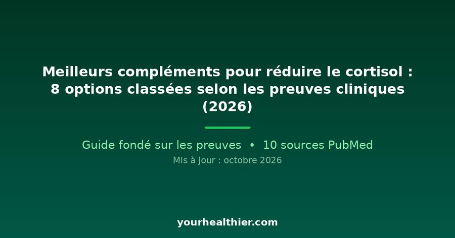 Meilleurs compléments pour réduire le cortisol : 8 options classées selon les preuves cliniques (2026)