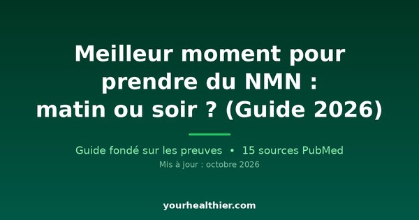 Meilleur moment pour prendre du NMN : matin ou soir ? (Guide 2026)