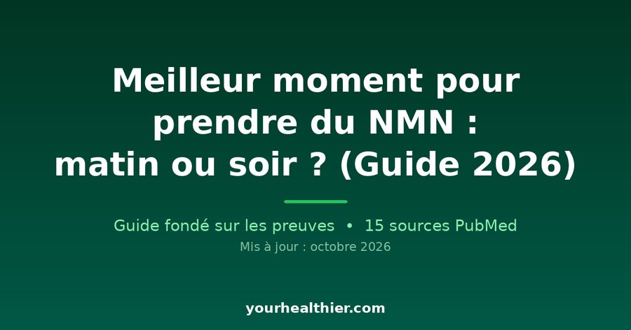 Meilleur moment pour prendre du NMN : matin ou soir ? (Guide 2026)