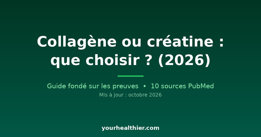 Collagène ou créatine : que choisir ? (2026)
