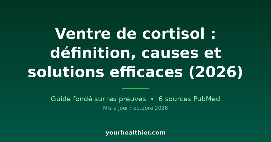 Ventre de cortisol : définition, causes et solutions efficaces (2026)