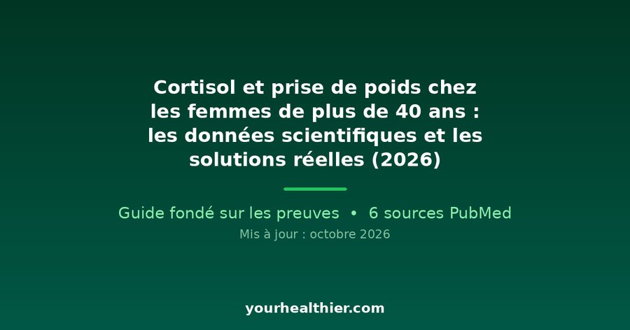Cortisol et prise de poids chez les femmes de plus de 40 ans : les données scientifiques et les solutions réelles (2026)