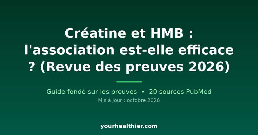 Créatine et HMB : l’association est-elle efficace ? (Revue des preuves 2026)