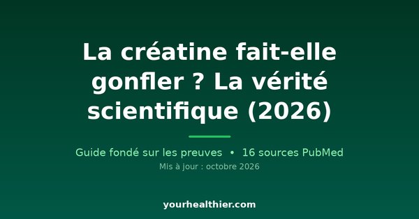 La créatine fait-elle gonfler ? La vérité scientifique (2026)