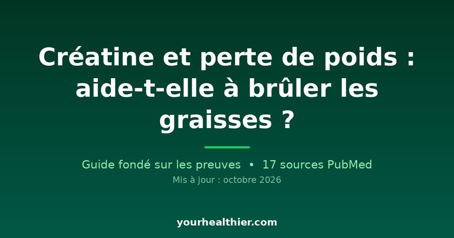 Créatine et perte de poids : aide-t-elle à brûler les graisses ?