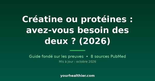 Créatine ou protéines : avez-vous besoin des deux ? (2026)