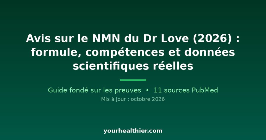 Avis sur le NMN du Dr Love (2026) : formule, compétences et données scientifiques réelles