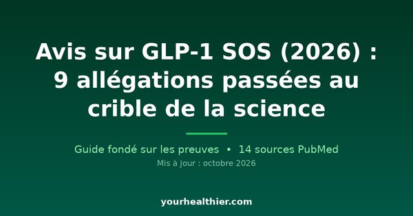 Avis sur GLP-1 SOS (2026) : 9 allégations passées au crible de la science