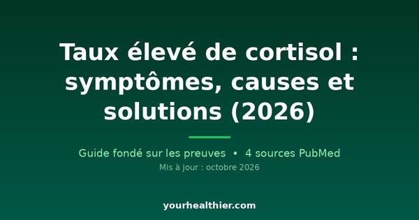 Taux élevé de cortisol : symptômes, causes et solutions (2026)
