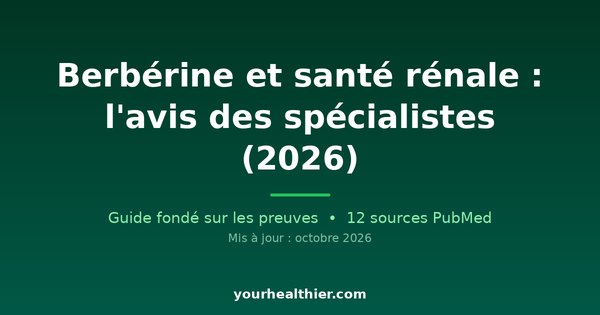 Berbérine et santé rénale : l’avis des spécialistes (2026)
