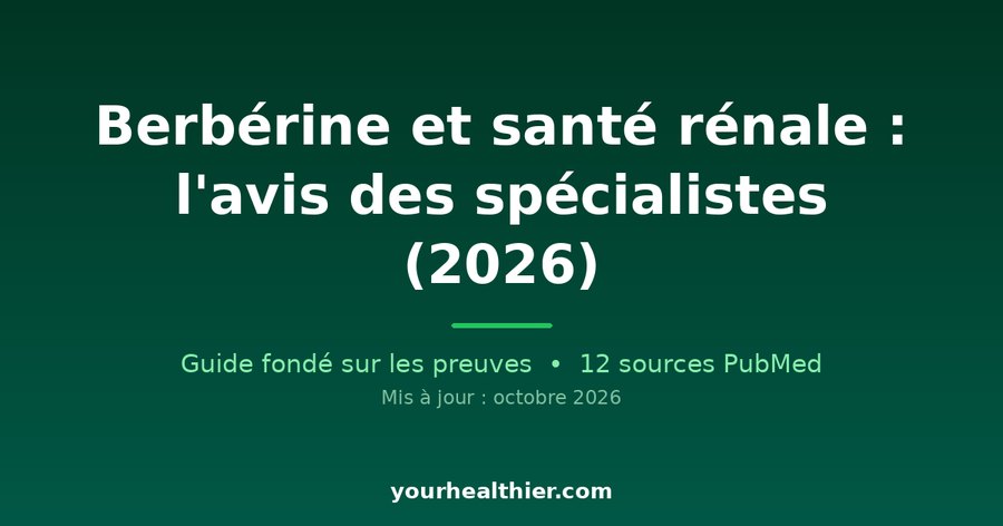 Berbérine et santé rénale : l’avis des spécialistes (2026)