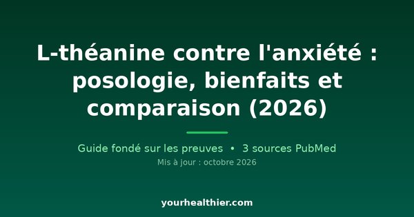 L-théanine contre l’anxiété : posologie, bienfaits et comparaison (2026)