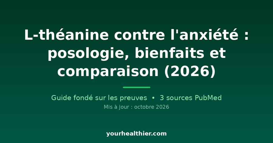 L-théanine contre l’anxiété : posologie, bienfaits et comparaison (2026)