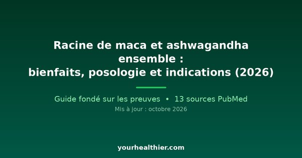 Racine de maca et ashwagandha ensemble : bienfaits, posologie et indications (2026)
