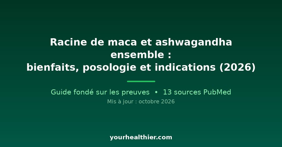 Racine de maca et ashwagandha ensemble : bienfaits, posologie et indications (2026)