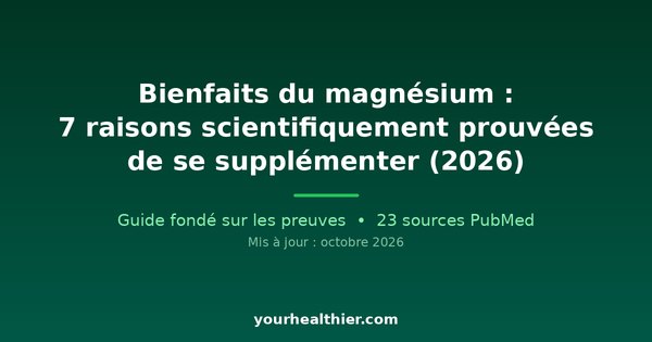 Bienfaits du magnésium : 7 raisons scientifiquement prouvées de se supplémenter (2026)