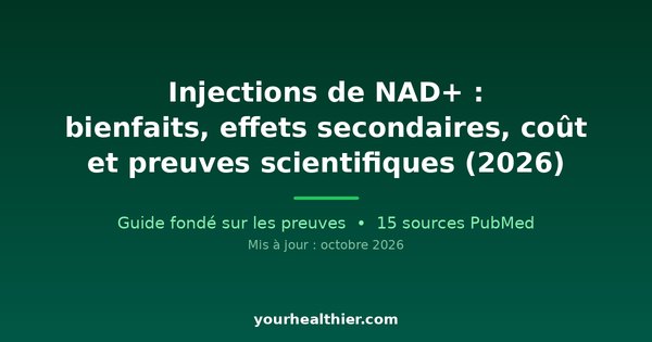 Injections de NAD+ : bienfaits, effets secondaires, coût et preuves scientifiques (2026)