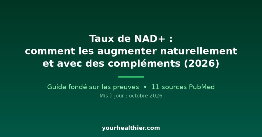 Taux de NAD+ : comment les augmenter naturellement et avec des compléments (2026)