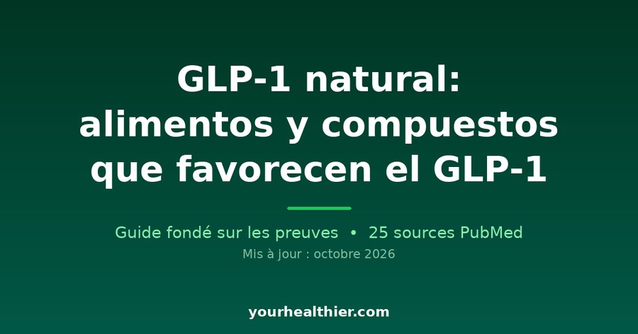 GLP-1 natural: alimentos y compuestos que favorecen el GLP-1