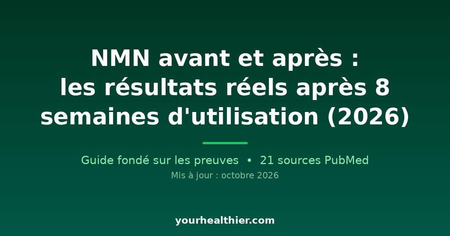 NMN avant et après : les résultats réels après 8 semaines d’utilisation (2026)