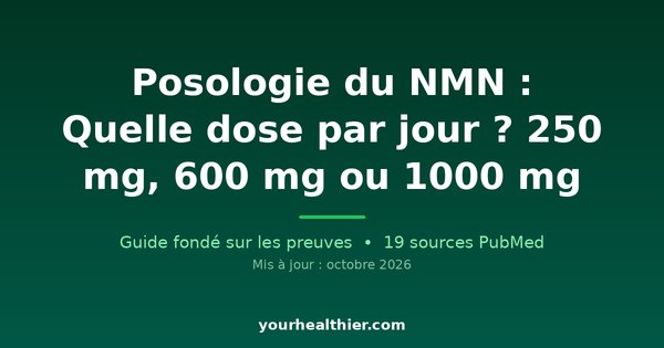 Posologie du NMN : Quelle dose par jour ? 250 mg, 600 mg ou 1000 mg