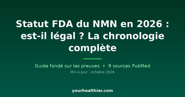 Statut FDA du NMN en 2026 : est-il légal ? La chronologie complète