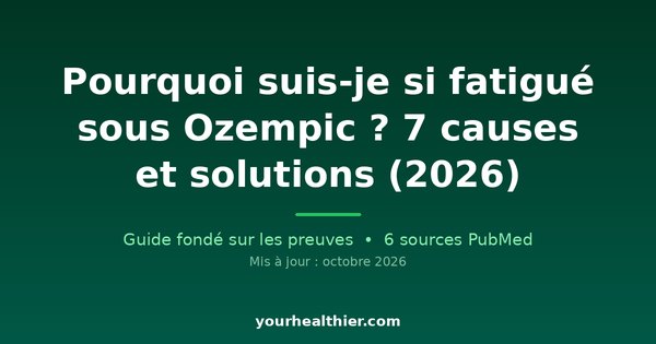 Pourquoi suis-je si fatigué sous Ozempic ? 7 causes et solutions (2026)