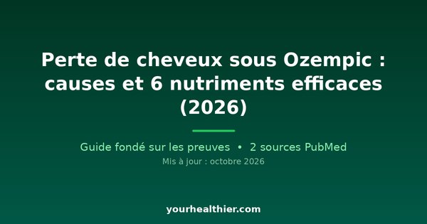 Perte de cheveux sous Ozempic : causes et 6 nutriments efficaces (2026)