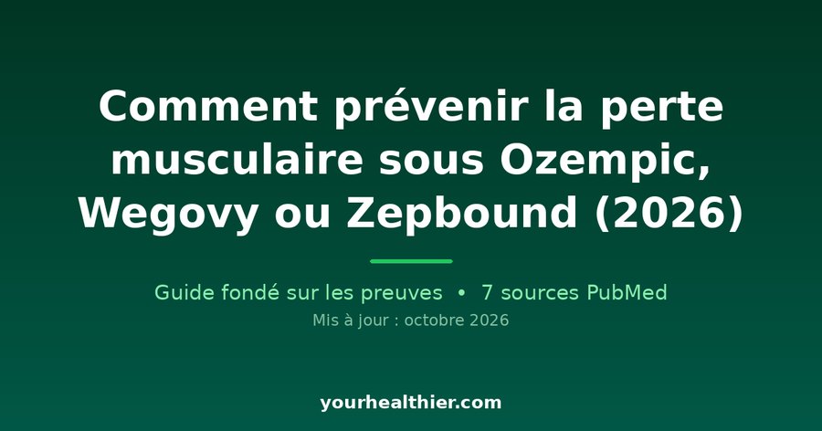 Comment prévenir la perte musculaire sous Ozempic, Wegovy ou Zepbound (2026)