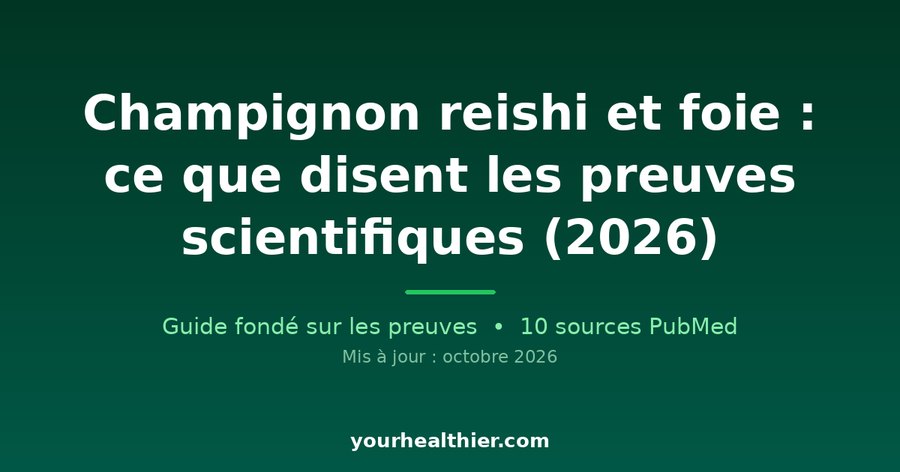 Champignon reishi et foie : ce que disent les preuves scientifiques (2026)