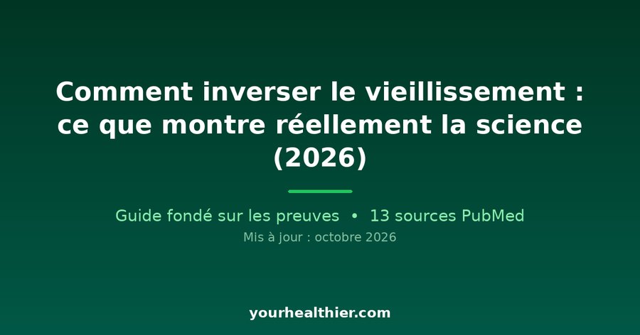 Comment inverser le vieillissement : ce que montre réellement la science (2026)