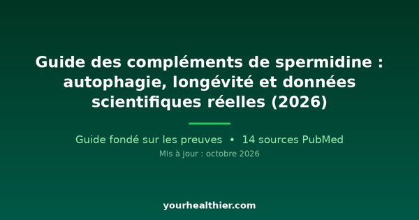 Guide des compléments de spermidine : autophagie, longévité et données scientifiques réelles (2026)