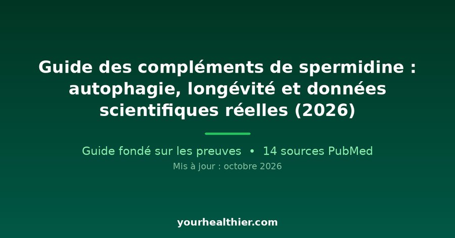Guide des compléments de spermidine : autophagie, longévité et données scientifiques réelles (2026)