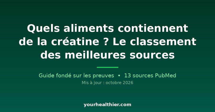 Quels aliments contiennent de la créatine ? Le classement des meilleures sources