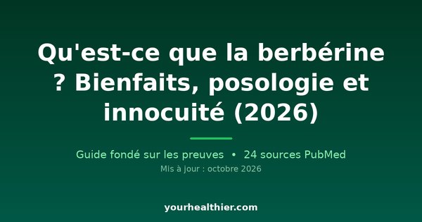 Qu’est-ce que la berbérine ? Bienfaits, posologie et innocuité (2026)